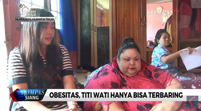 Tak bisa kendalikan ngemil, Titi Wati hanya bisa terbaring karena Obesitas