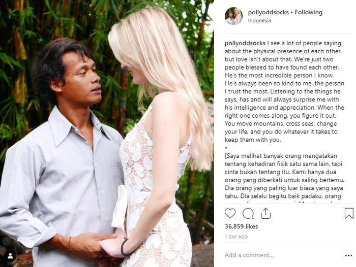 Polly Alexandria ungkap hubungan cintanya dengan Nur Khamid