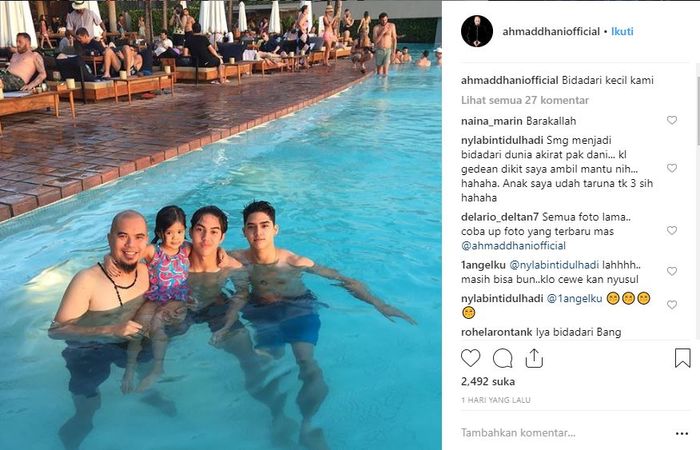 Safeea disebut sebagai bidadari kecil oleh Ahmad Dhani