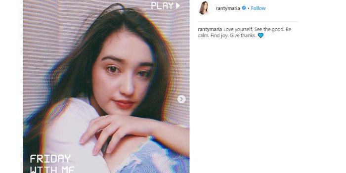 Unggahan foto Ranty Maria