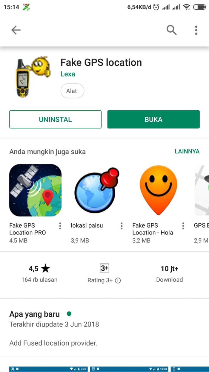 Aplikasi fake gps di playstore