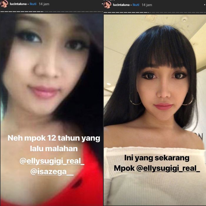 Lucinta Luna terima tantangan <a href='https://pontianak.tribunnews.com/tag/elly-sugigi' title='Elly Sugigi'>Elly Sugigi</a>