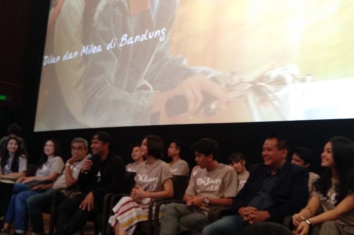Pemain film Dilan 1991 saat ditemui Grid.ID di Lippo Mall Kemang, Jakarta Selatan, Kamis (17/1/2019).