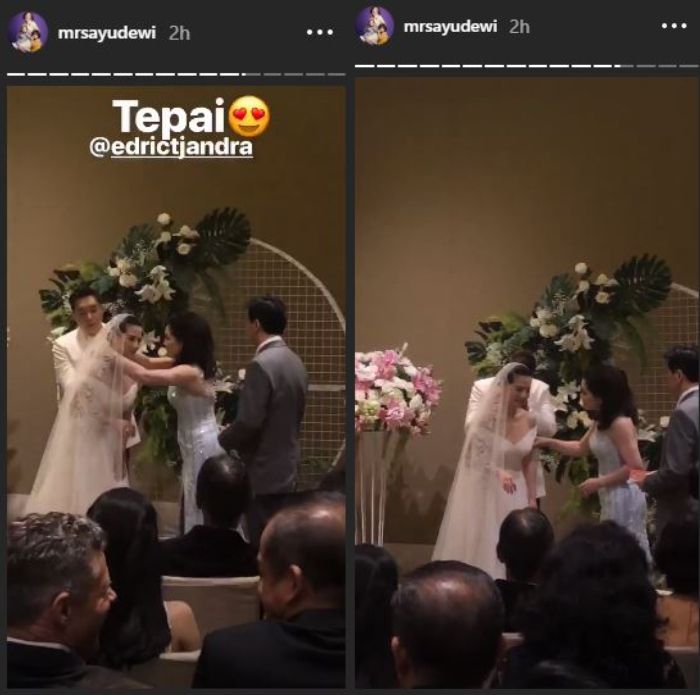 Instastory Ayu Dewi.