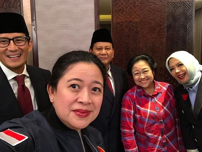 Megawati dan Prabowo Subianto sebelum debat Capres 2019