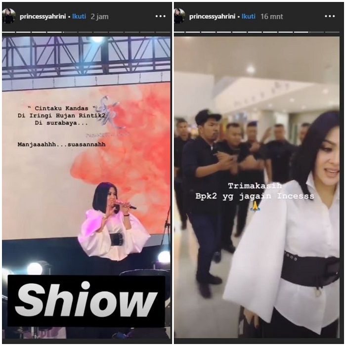 Tak Kalah dengan Presiden Jokowi, Begini Pengawalan Ketat Syahrini Ketika Akan Manggung