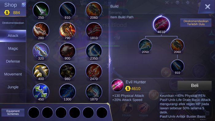 Evil Hunter Item Terbaru Khusus Brawl Mode Di Mobile Legends Semua