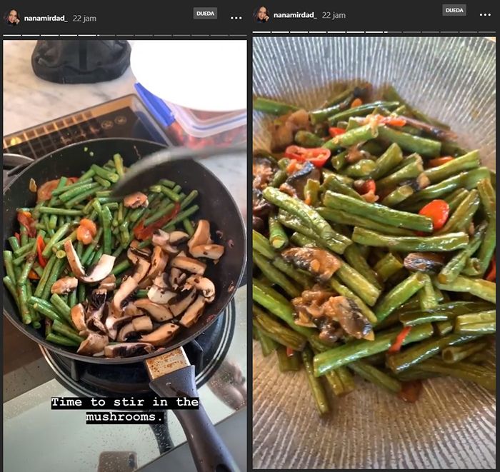 Resep tumis kacang panjang ala Nana Mirdad