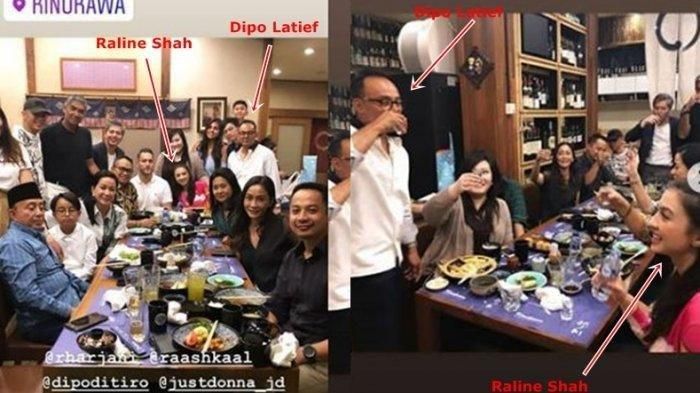 Raline Shah hadiri perayaan ukang tahun Dipo Latief