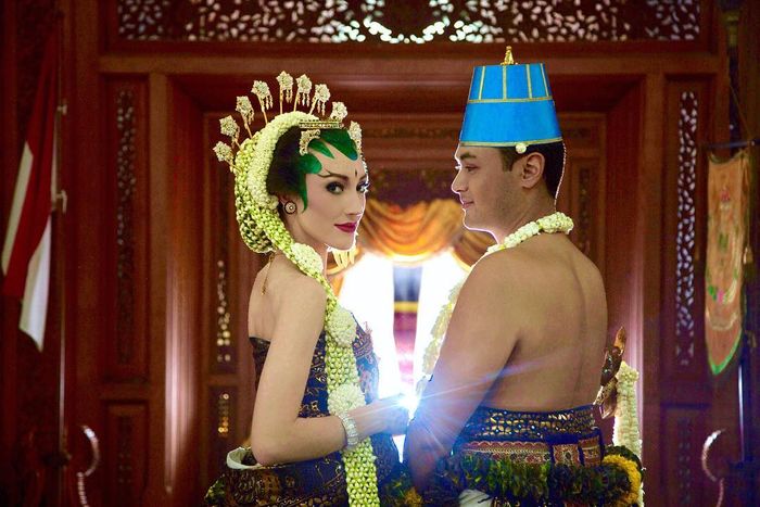 Foto pernikahan Varsha dan Panji
