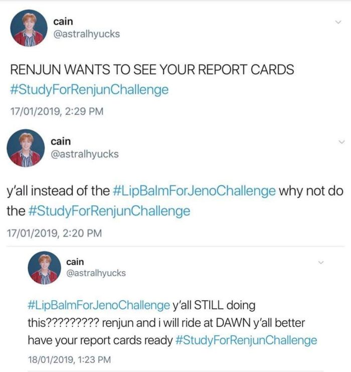 challenge belajar dari Renjun