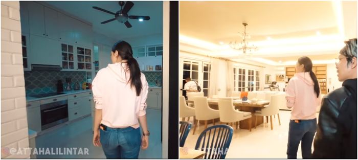 Dapur dan meja makan Luna Maya