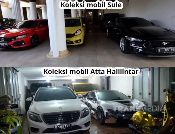 Adu gaya koleksi mobil Sule VS Atta Halilintar