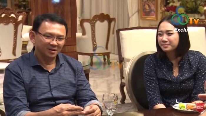 Kemesraan Ahok dan Puput Nastiti Devi