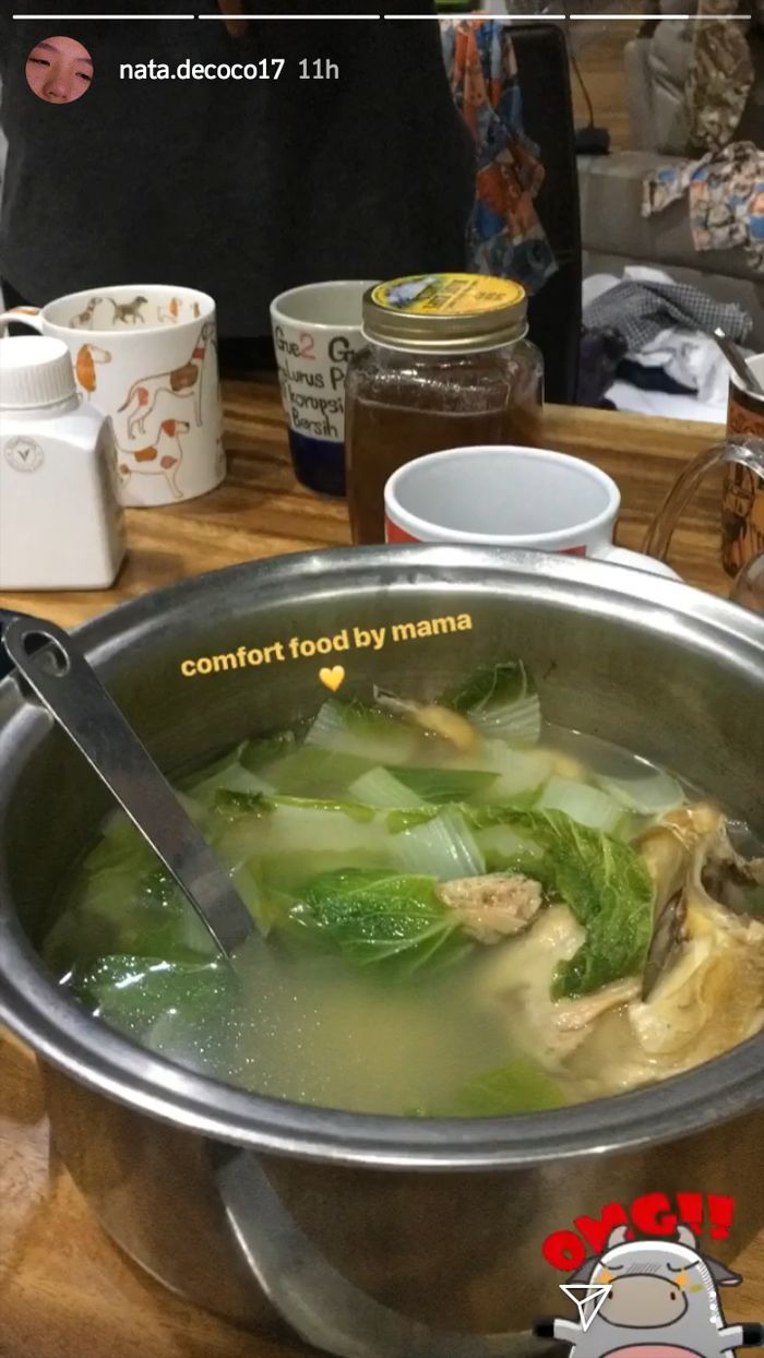 Unggahan Nathania Purnama soal masakan Veronica Tan.