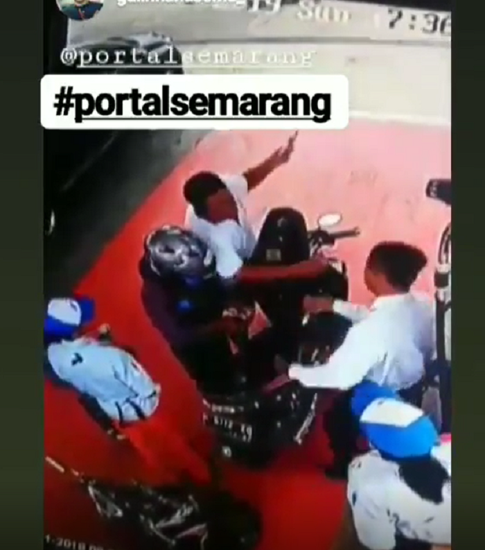 VIRAL, Hanya Karena Tak Kebagian Premium, Seorang Pelanggan Tampar Keras Petugas SPBU Jetis Bandungan
