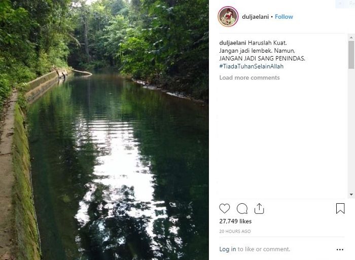 Dukungan dari Dul jaelani
