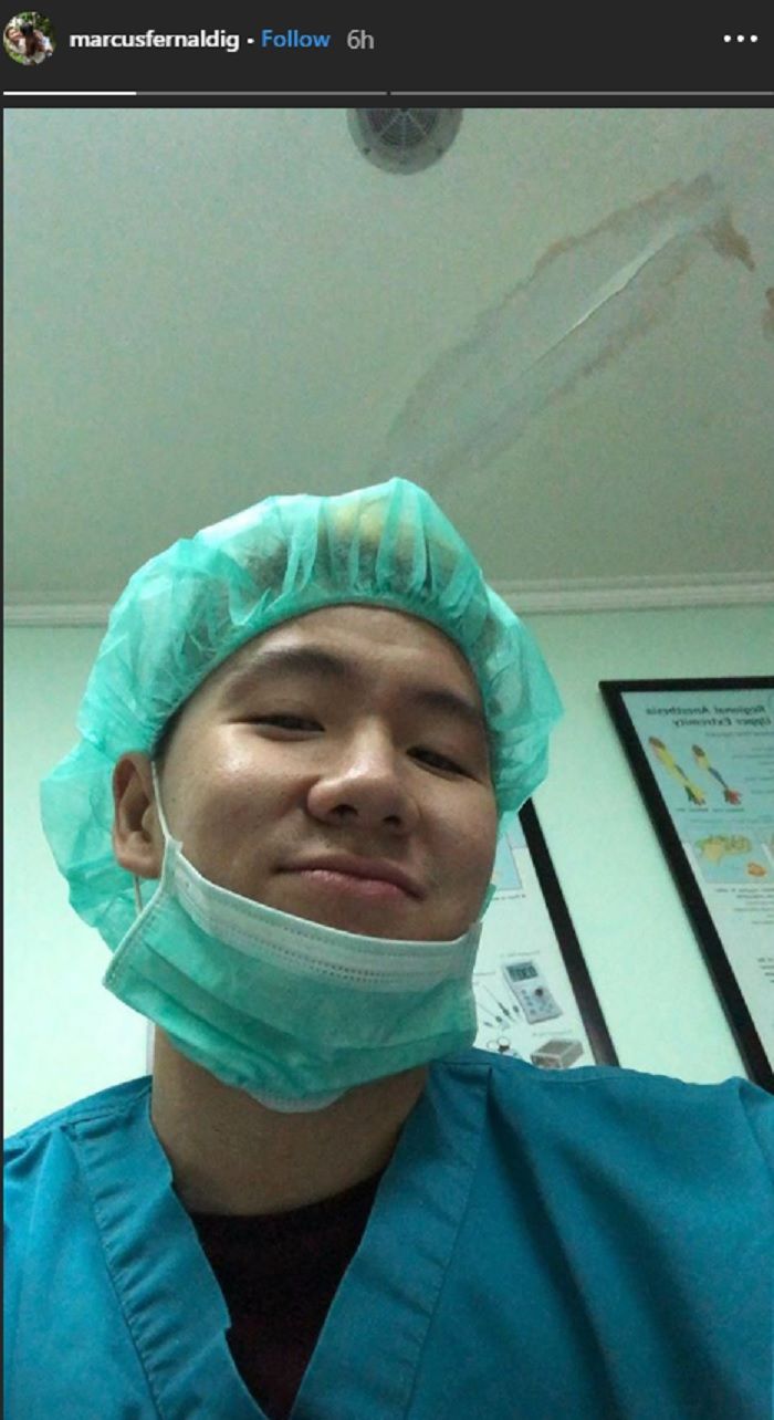 Marcus Gideon menemani istrinya melahirkan