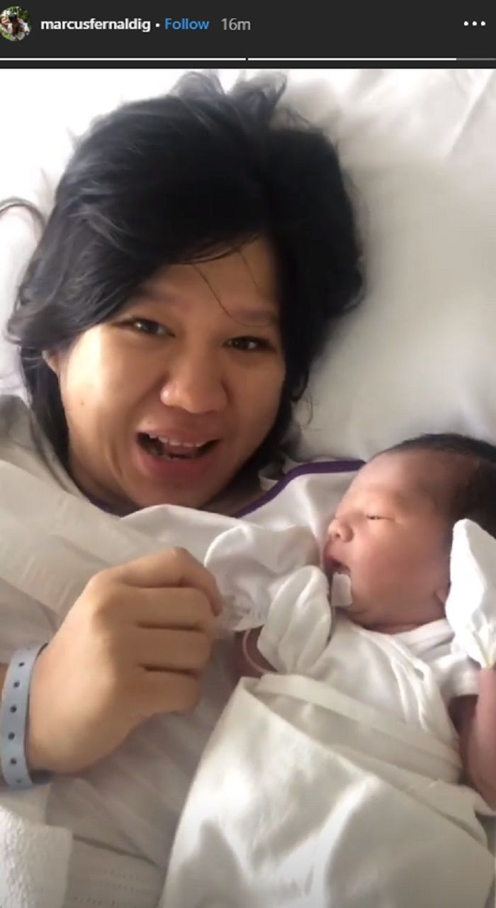 Marcus Gideon dikaruniai anak pertama