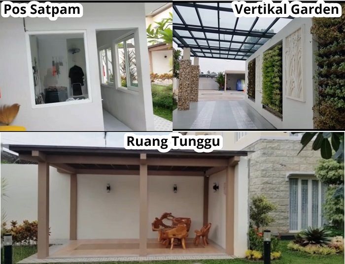 Tampilan area depan rumah Bu Dendy