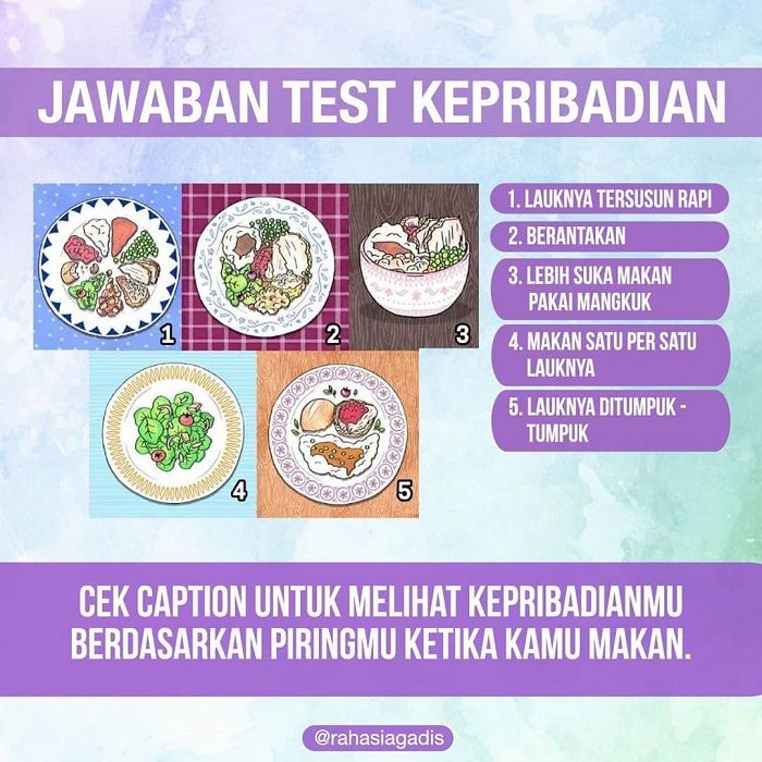 Tes Kepribadian menurut cara makan