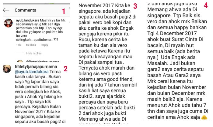 Fifi Lety bongkar fakta kasus perselingkuhan yang jadi penyebab perceraian Ahok-Veronica Tan