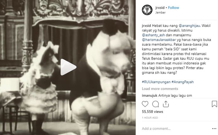 Jerinx sindir Anang Hermnasyah yang tidak berani buka suara