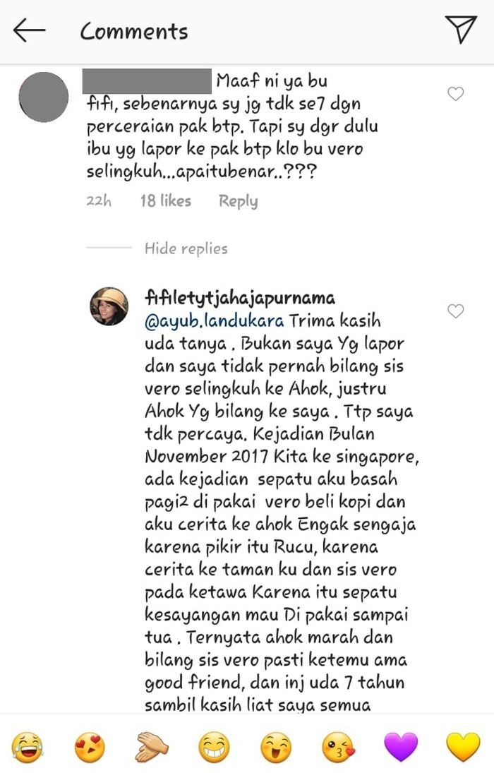 Fifi, adik Ahok ceritakan perselingkuhan Veronica Tan