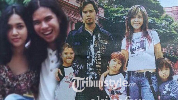 Foto keluarga Maia Estianty dan Ahmad Dhani dulu