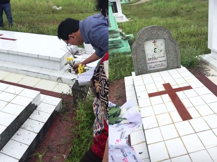 Ahok dimakam sang adik
