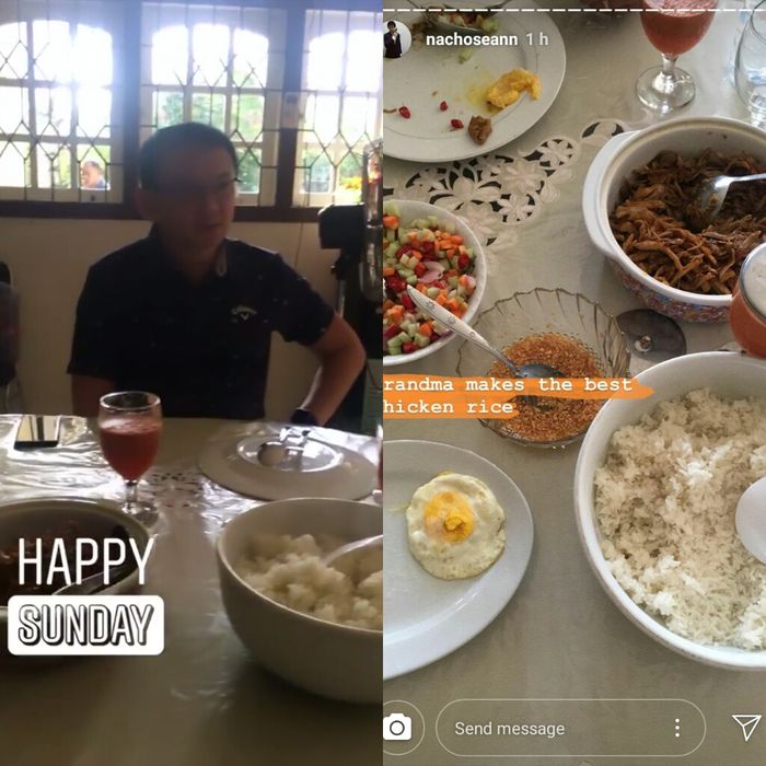 Menu sarapan Ahok dan Nicholas