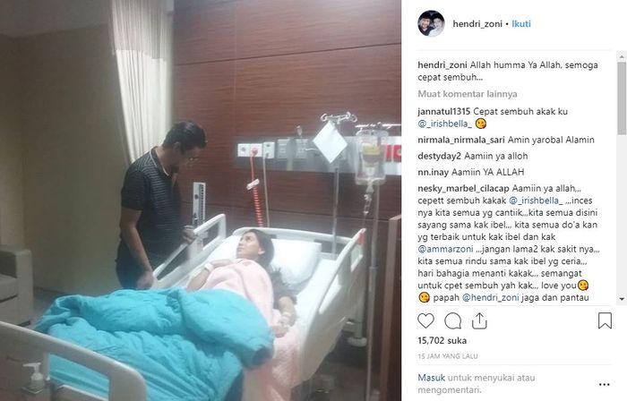 Dukungan ayah Ammar Zoni untuk kesembuhan Irish Bella