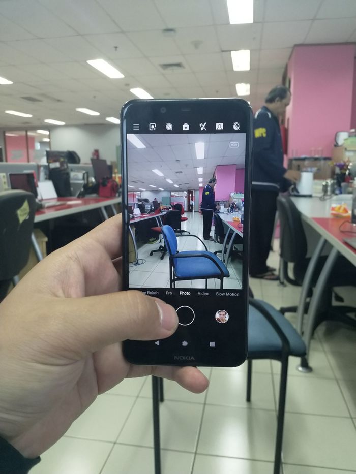 Hasil kamera depan
