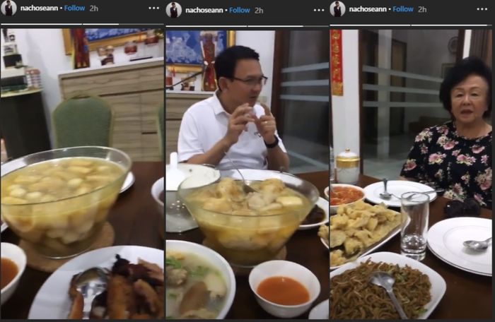 Bebas dari Penjara, Ahok Rayakan Imlek 2019 dengan Suka Cita, dari makan bersama Ibunda Sampai Ajak Anaknya Bikin Grup Band