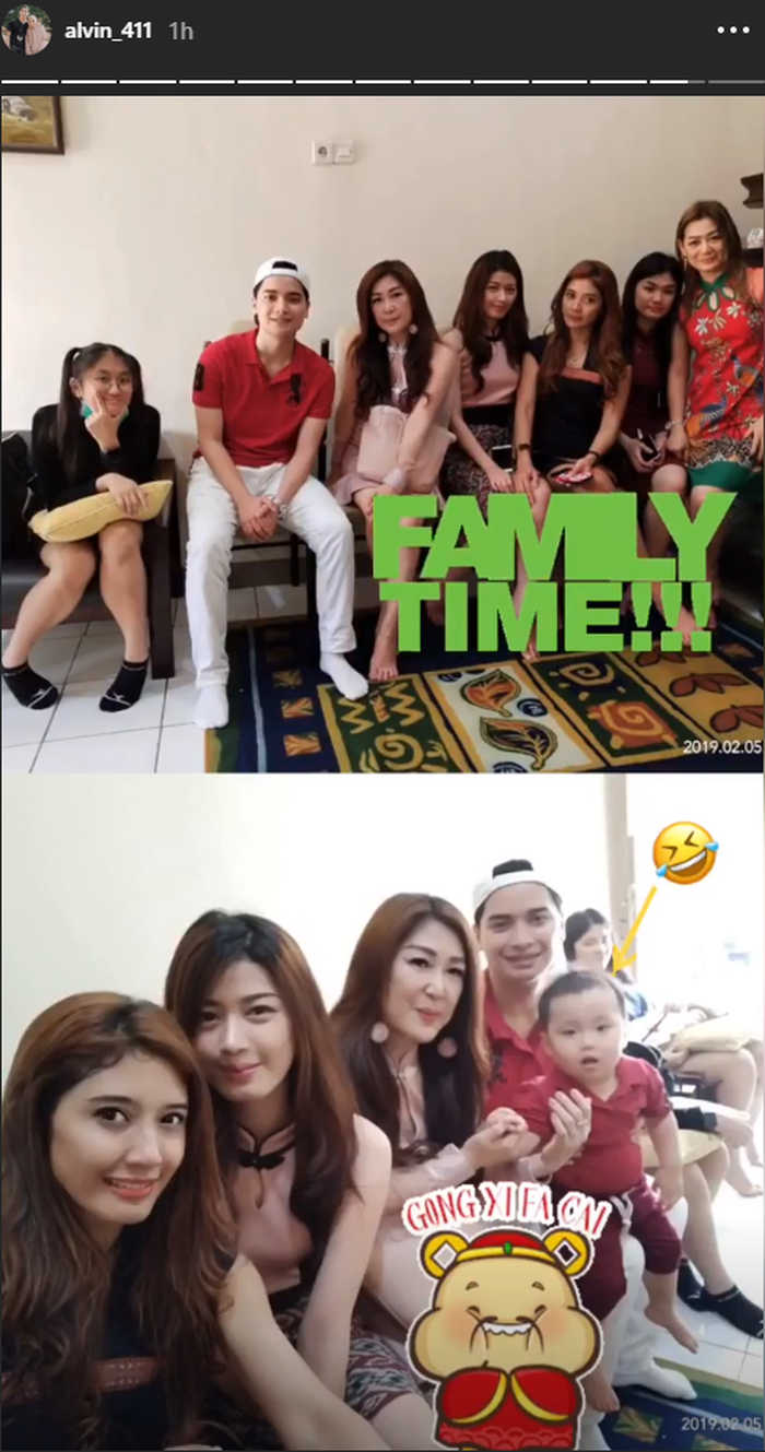Alvin bersama keluarga Larissa Chou

