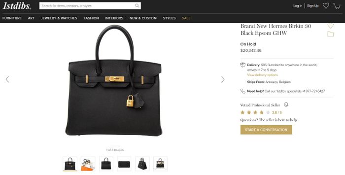 Hermes Brand New Hermes Birkin 30 Black Epsom GHW