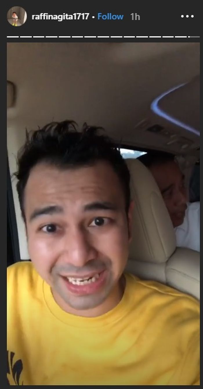 Raffi Ahmad dan Rafathar diajak naik mobil Presiden Jokowi