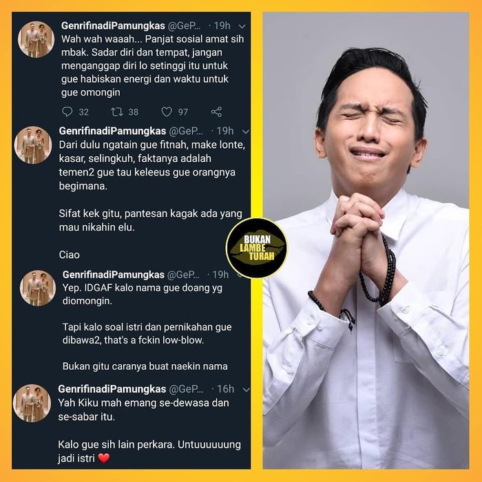 Ricuh Postingan Mantan Pacar dan Ge pamungkas