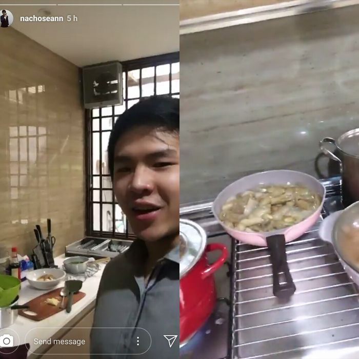 Nicholas Sean menunjukkan masakan neneknya