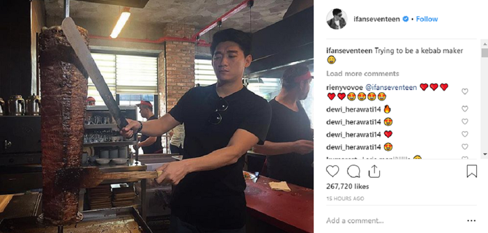 Masih Trauma Naik Panggung, Ifan Seventeen Menjajal Profesi Penjual Kebab