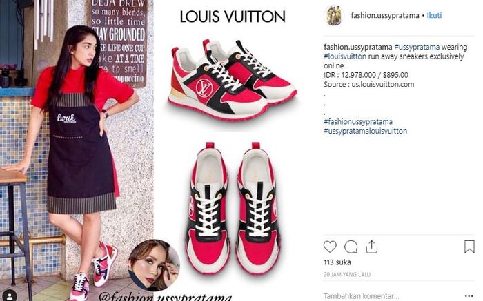 Harga sepatu Ussy Sulistiawaty