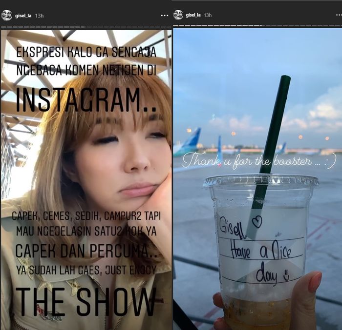 Gisel jadikan minuman ini sebagai mood booster