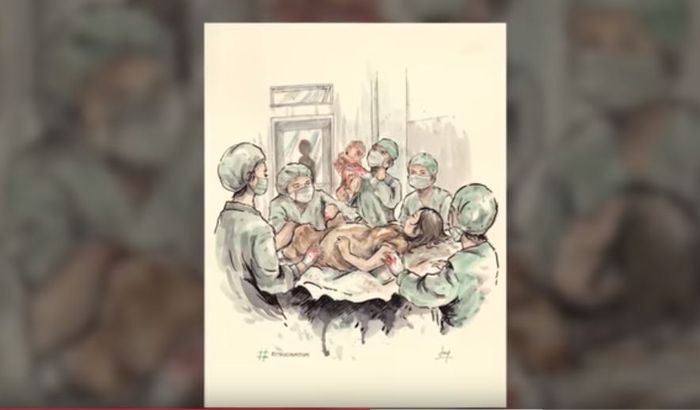 Ilustrasi yang dibuat Tim Kisah Tanah Jawa terkait kegiatan persalinan angker di RS Mardi Waluyo.
