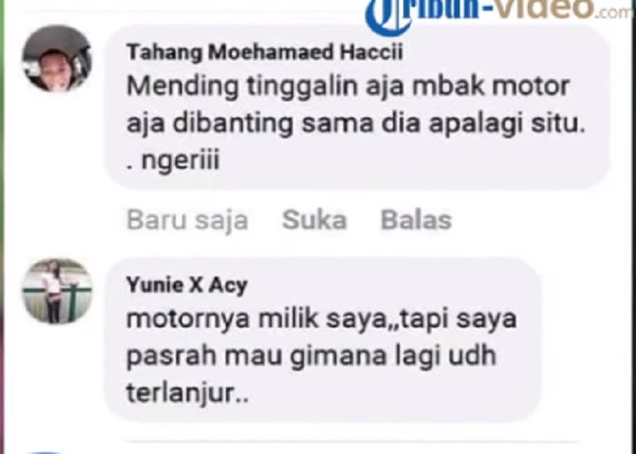 Tanggapan Yuni setelah ada salah saty warganet mengomentari statusnya.