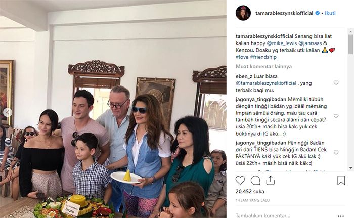 Unggahan Tamara Blezynski soal Mike Lewis dan pacarnya