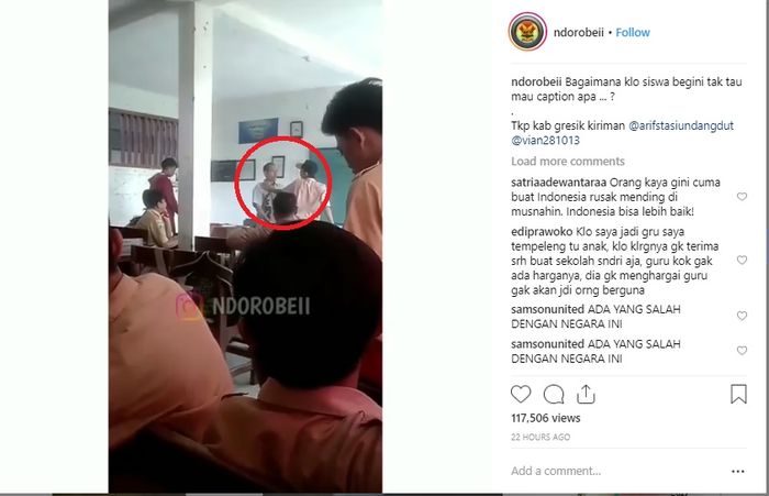 Sempat Berani Tantang Guru Karena Ditegur Merokok, Kini Siswa SMP di Gresik Itu Menangis Mohon Ampun