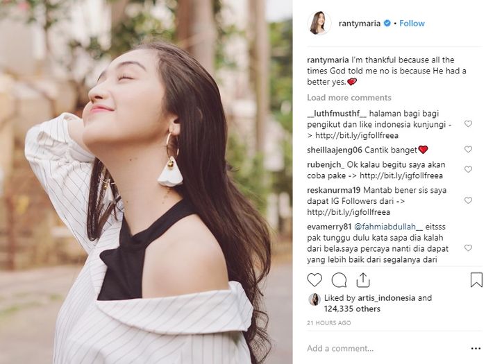 Unggahan Ranty Maria sebelum Ammar Zoni resmi tunangan dengan Irish Bella