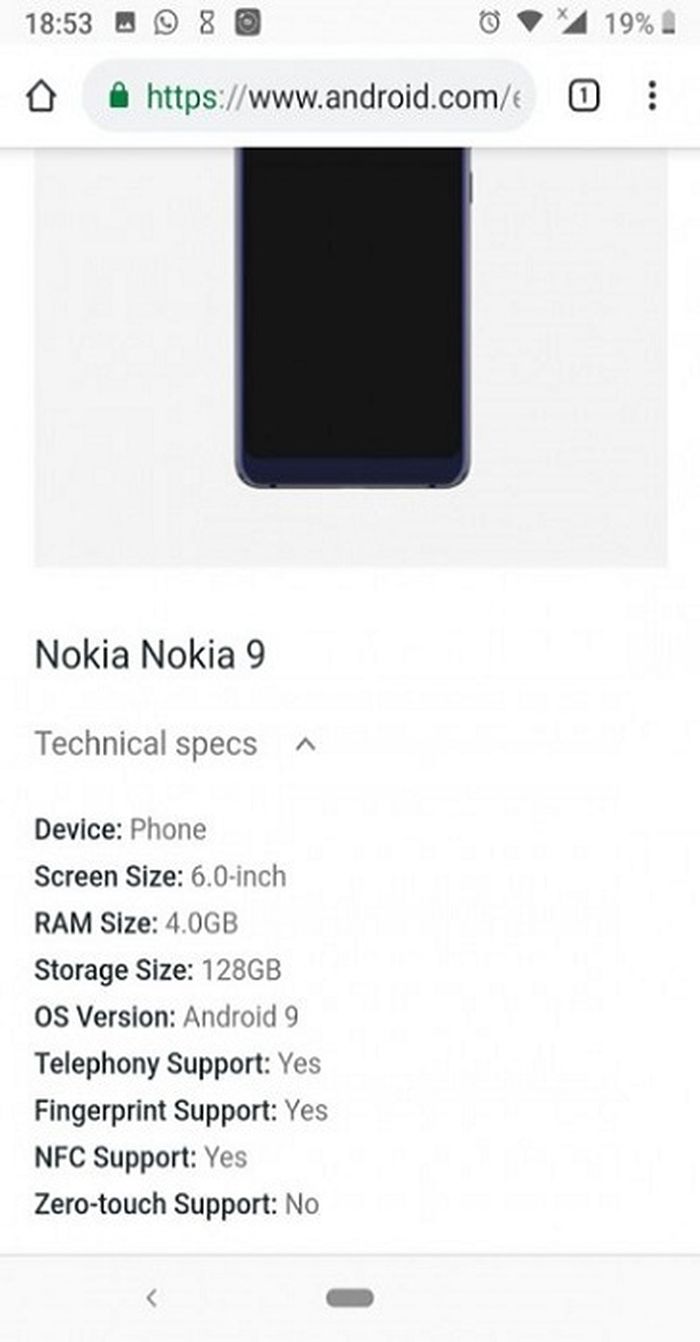 Bocoran Spesifikasi Nokia 9 Pureview