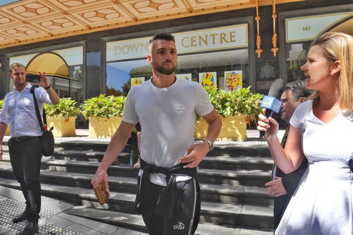 Marko Simic ketika berada di pengadilan setempat pada Selasa pagi (12/2).