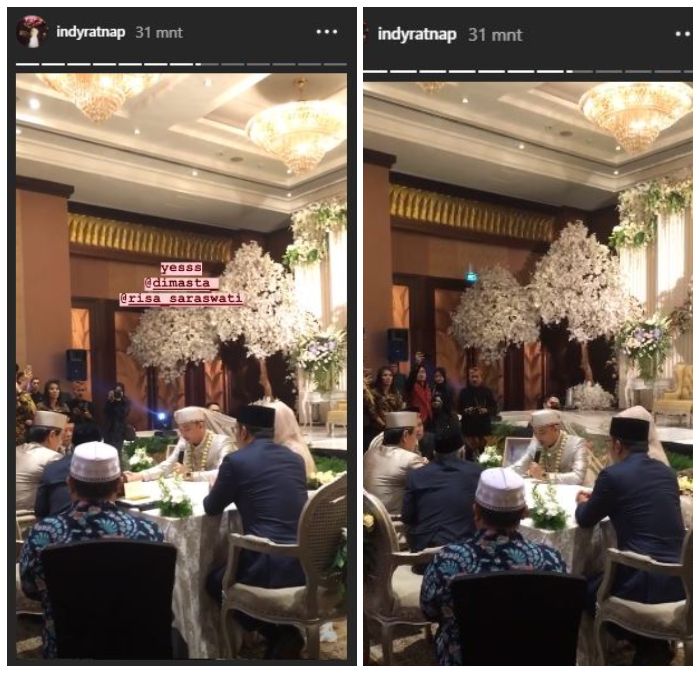 Risa Saraswati resmi menikah dengan Dimas Tri Aditiyo